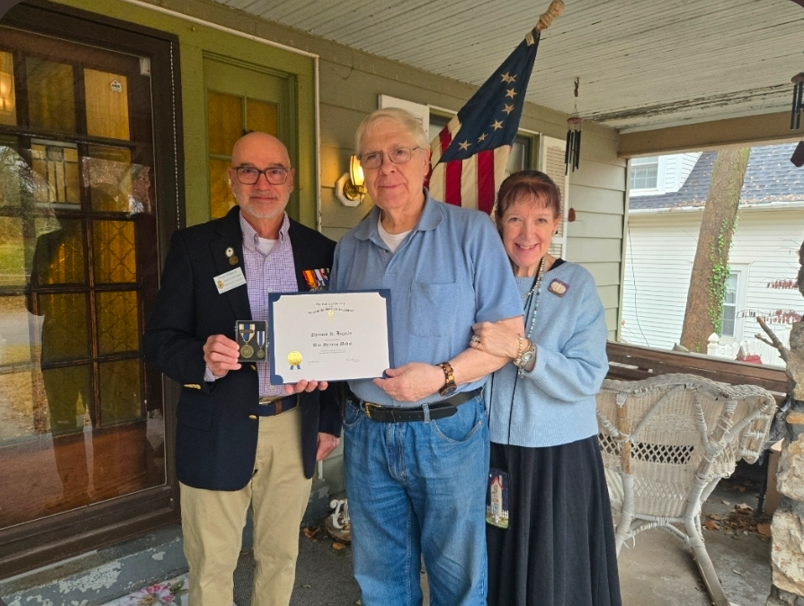 Local veteran awarded the SAR War Service Medal